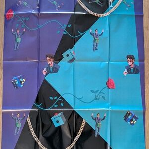 Colorful Graphic Poster with Chain Design